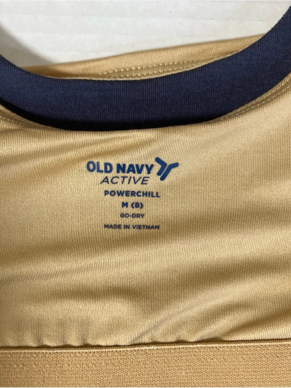 Old Navy Active Reversible Sports Bra in Navy & Gold